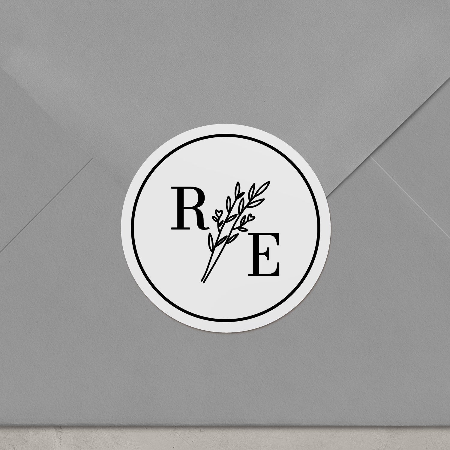 Wedding Monogram Stickers - XOXOKristen