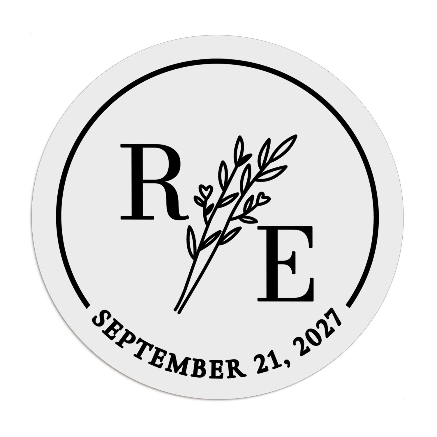 Floral Wedding Favor Stickers - XOXOKristen