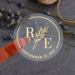 Floral Wedding Favor Stickers - XOXOKristen
