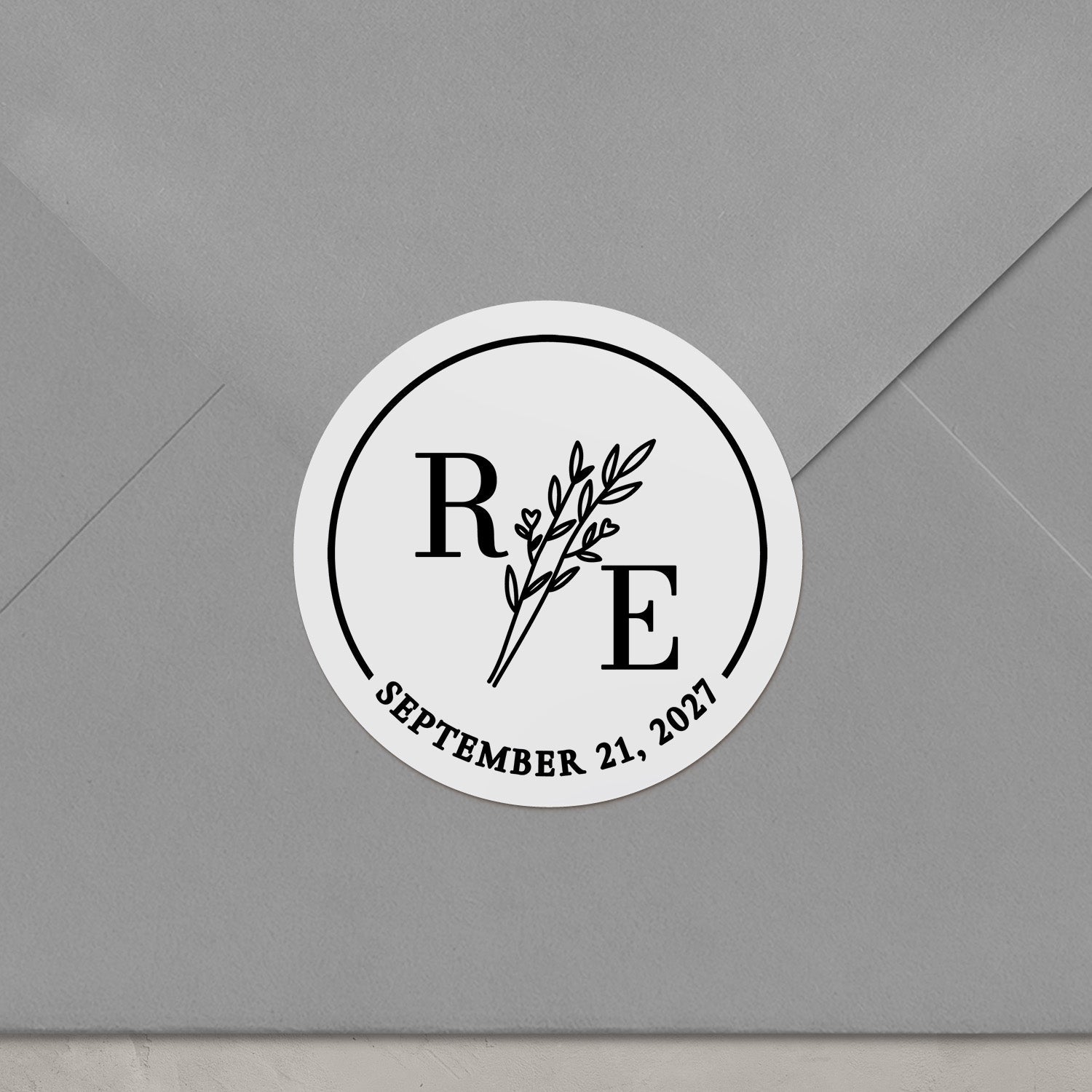 Floral Wedding Favor Stickers - XOXOKristen