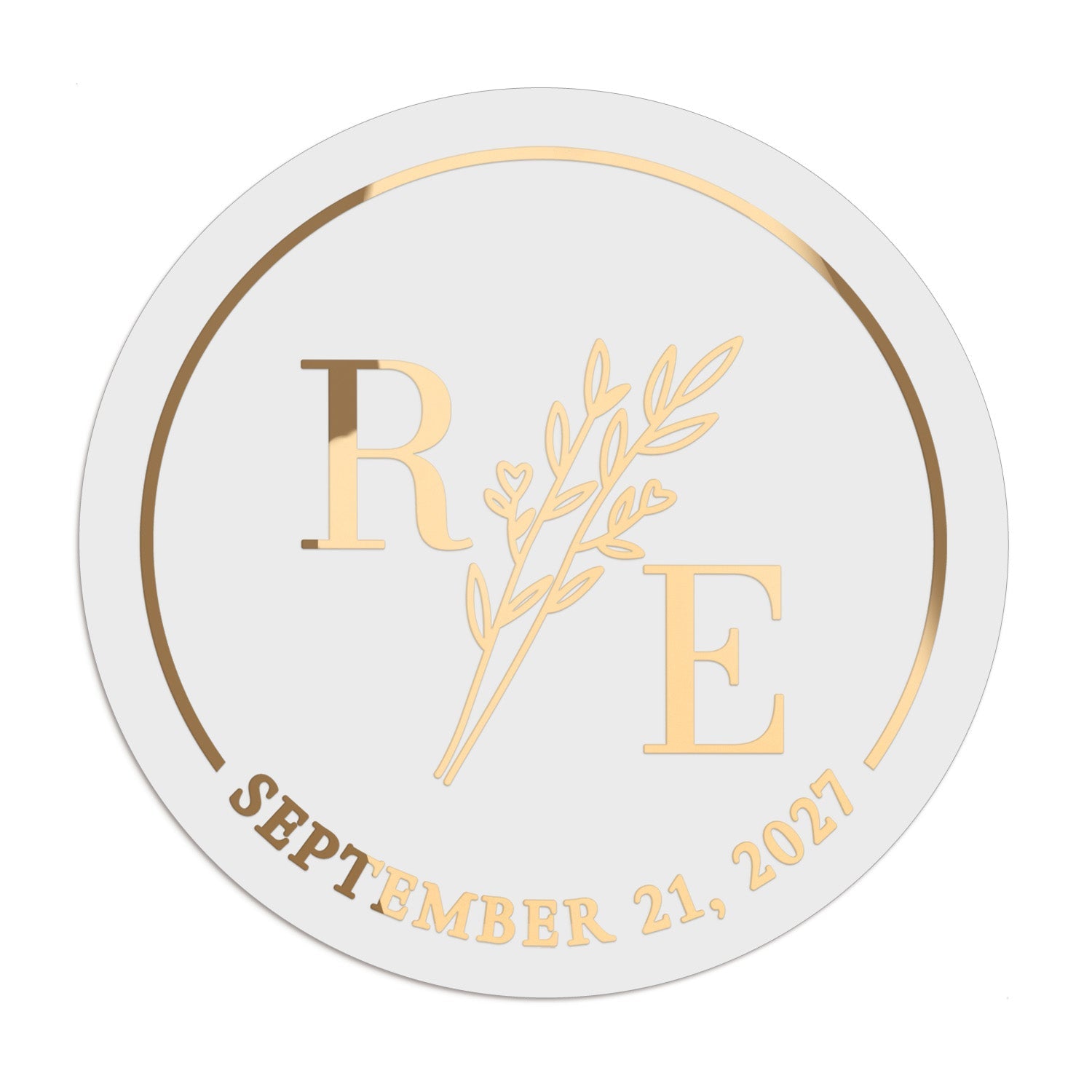 Floral Wedding Favor Stickers - XOXOKristen