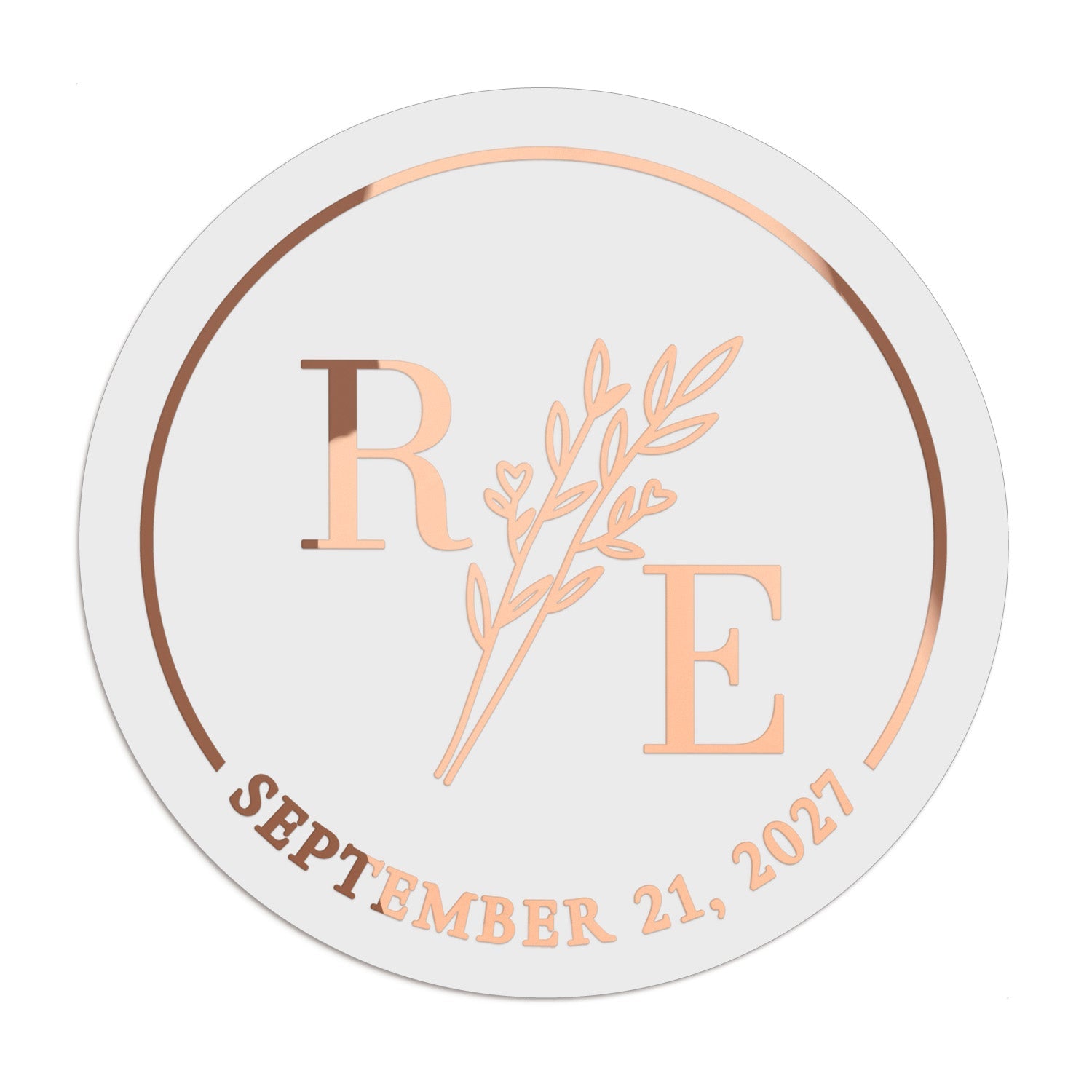 Floral Wedding Favor Stickers - XOXOKristen