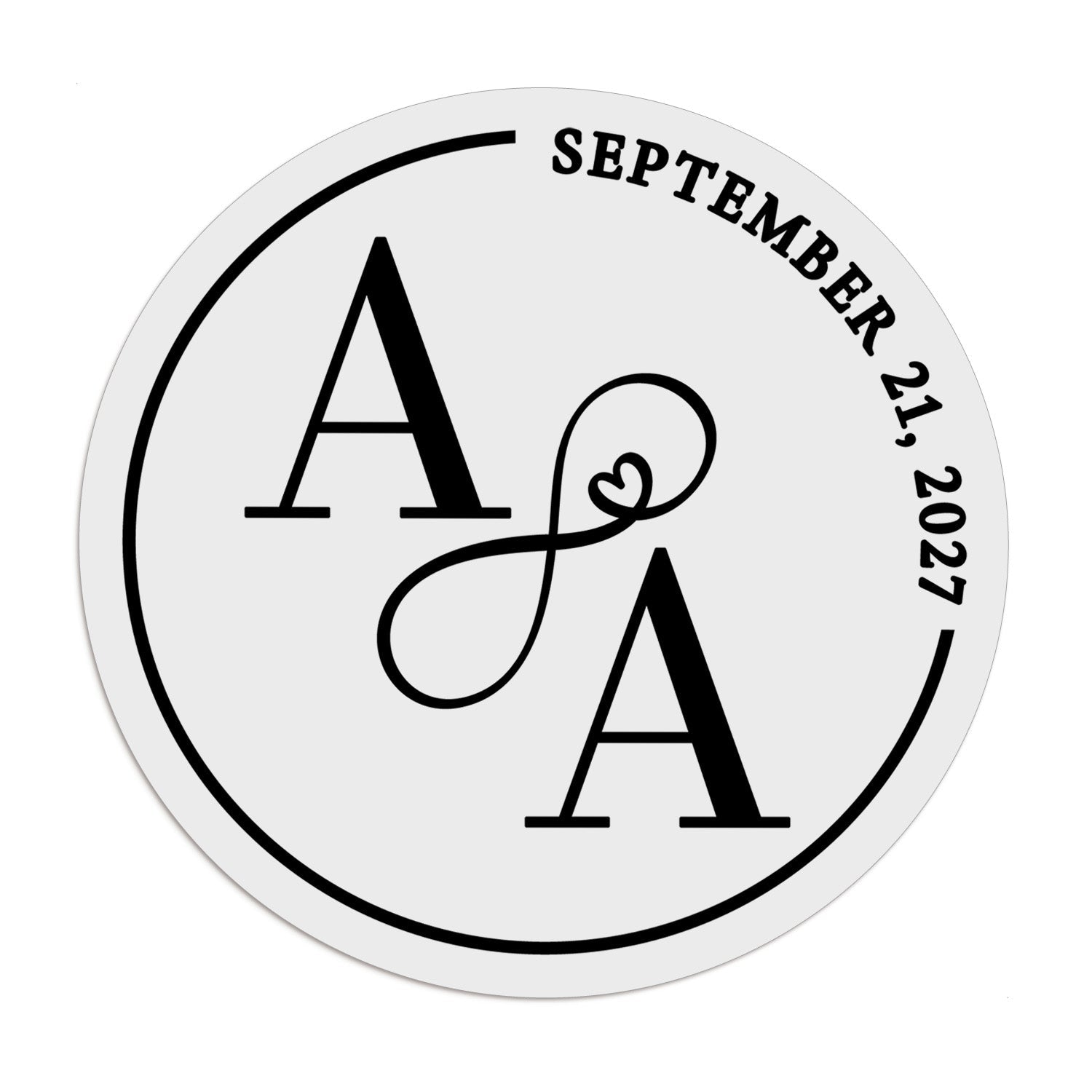 Infinity Wedding Stickers - XOXOKristen
