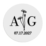 Minimalistic Floral Wedding Stickers - XOXOKristen