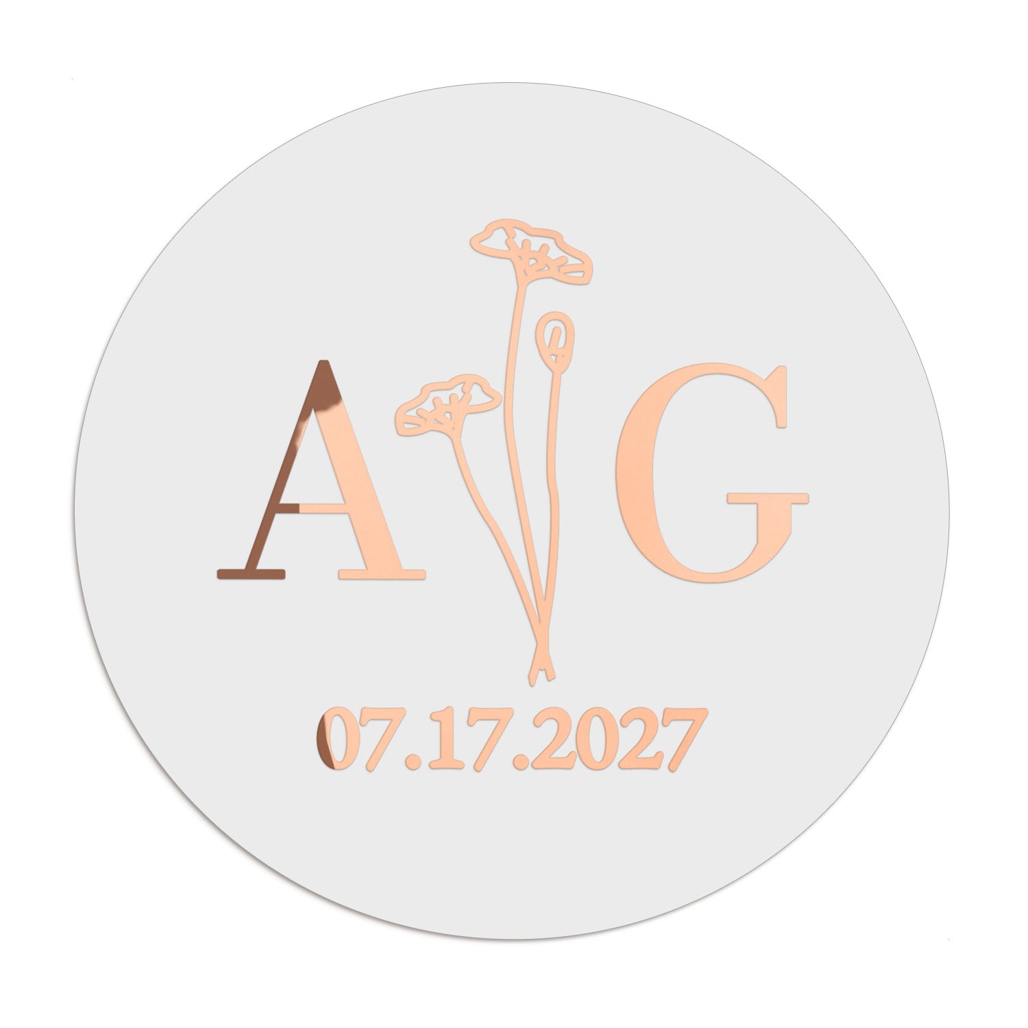 Minimalistic Floral Wedding Stickers - XOXOKristen