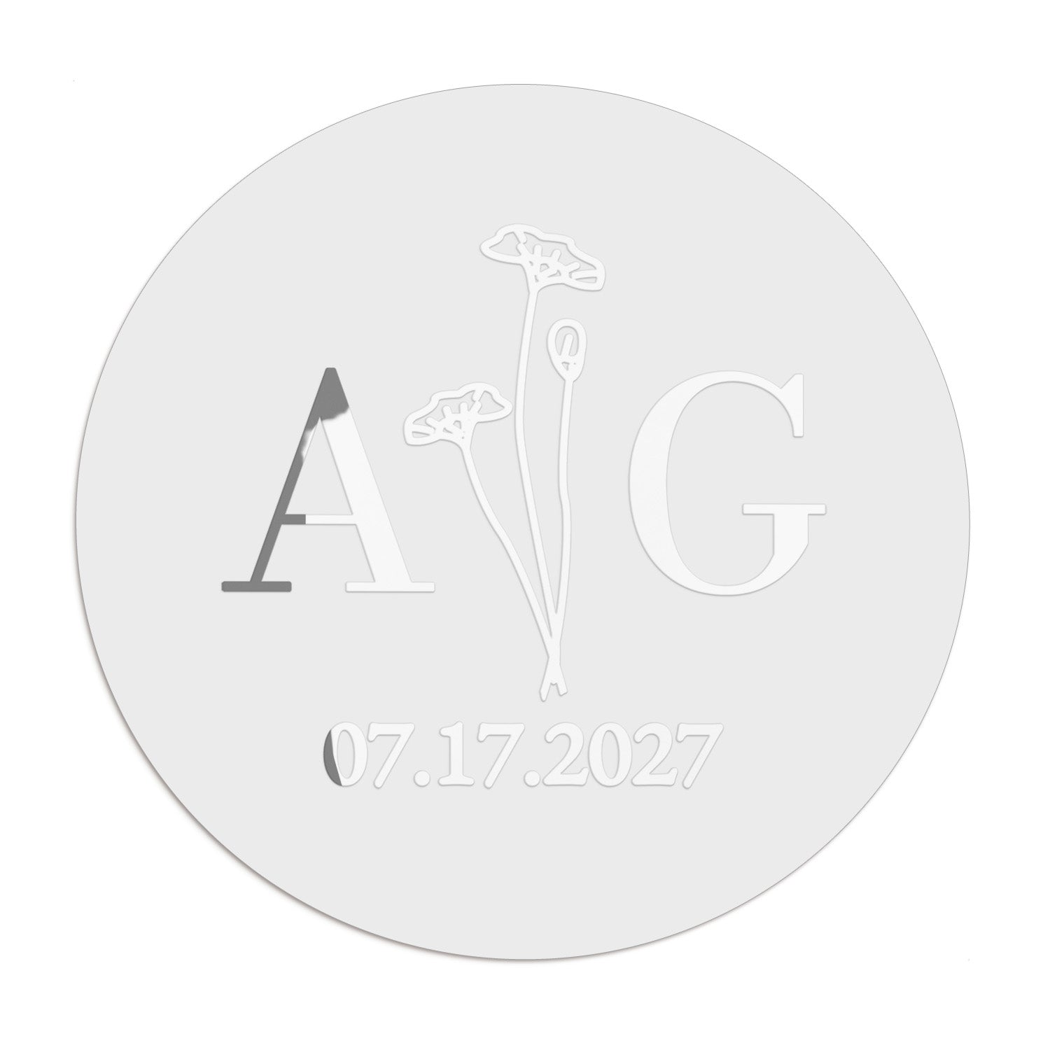Minimalistic Floral Wedding Stickers - XOXOKristen