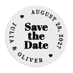 Bold Save the Date Stickers - XOXOKristen