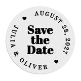 Bold Save the Date Stickers - XOXOKristen