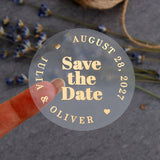 Bold Save the Date Stickers - XOXOKristen