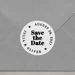 Bold Save the Date Stickers - XOXOKristen