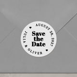 Bold Save the Date Stickers - XOXOKristen