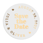 Bold Save the Date Stickers - XOXOKristen