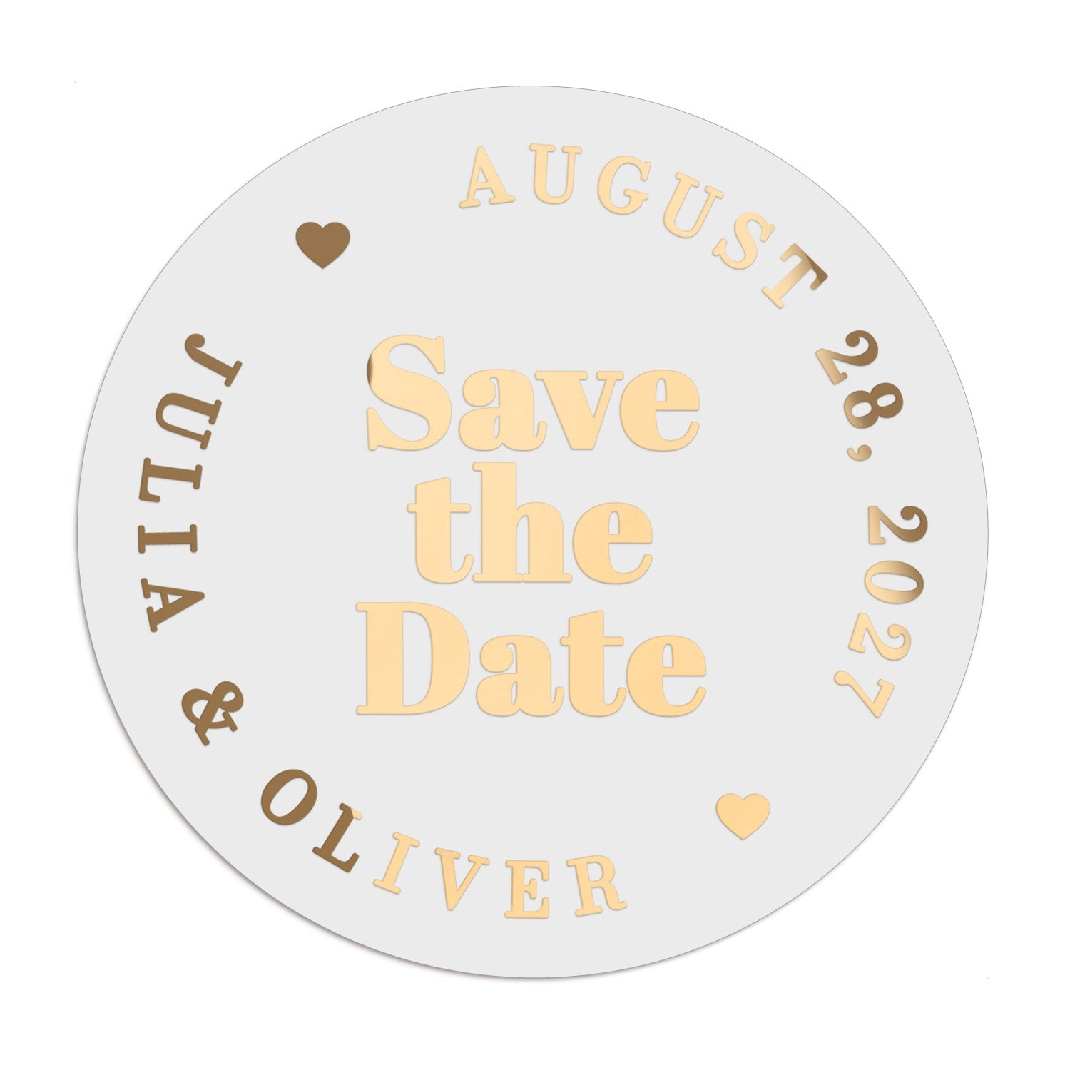 Bold Save the Date Stickers - XOXOKristen
