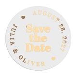 Bold Save the Date Stickers - XOXOKristen