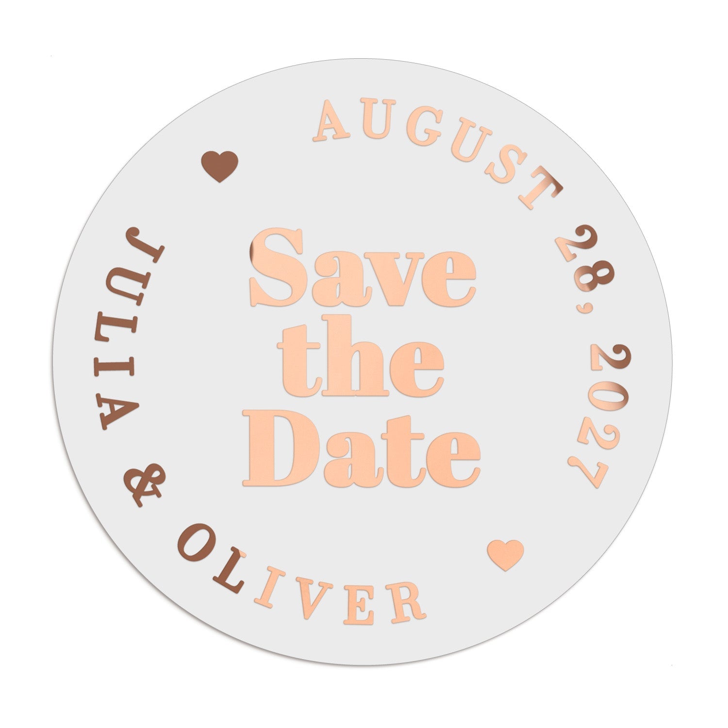 Bold Save the Date Stickers - XOXOKristen