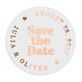 Bold Save the Date Stickers - XOXOKristen