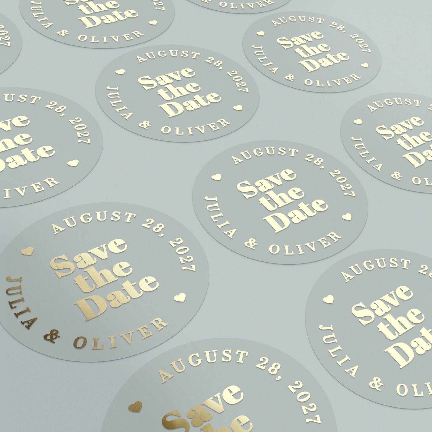 Bold Save the Date Stickers - XOXOKristen