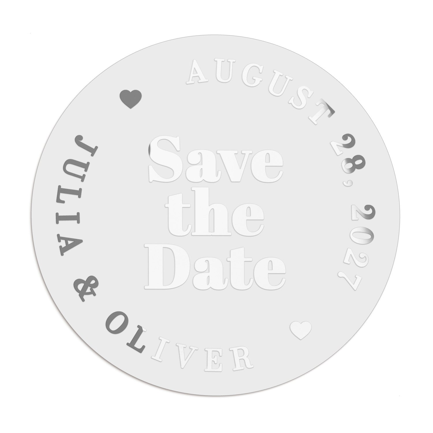 Bold Save the Date Stickers - XOXOKristen