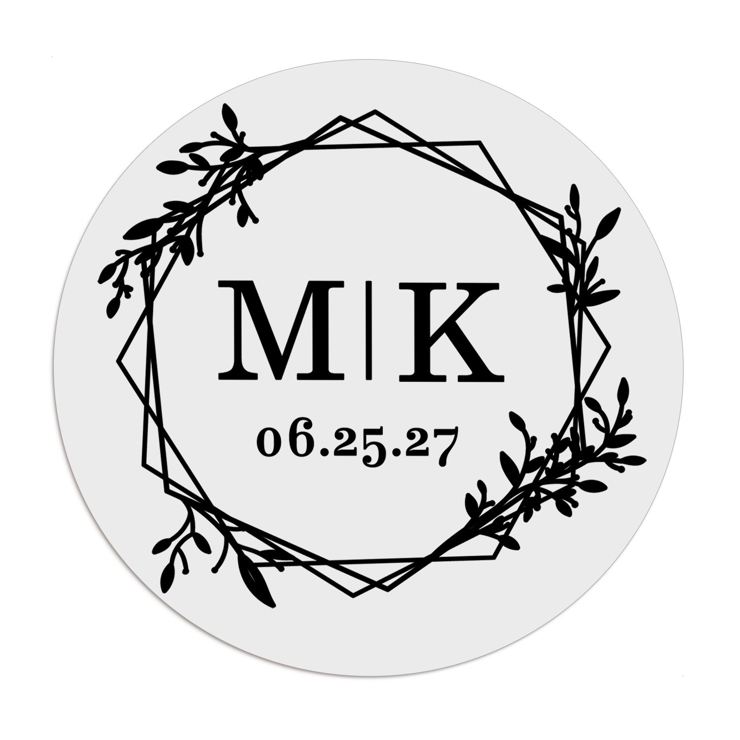 Elegant Frame Wedding Stickers - XOXOKristen