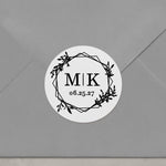 Elegant Frame Wedding Stickers - XOXOKristen