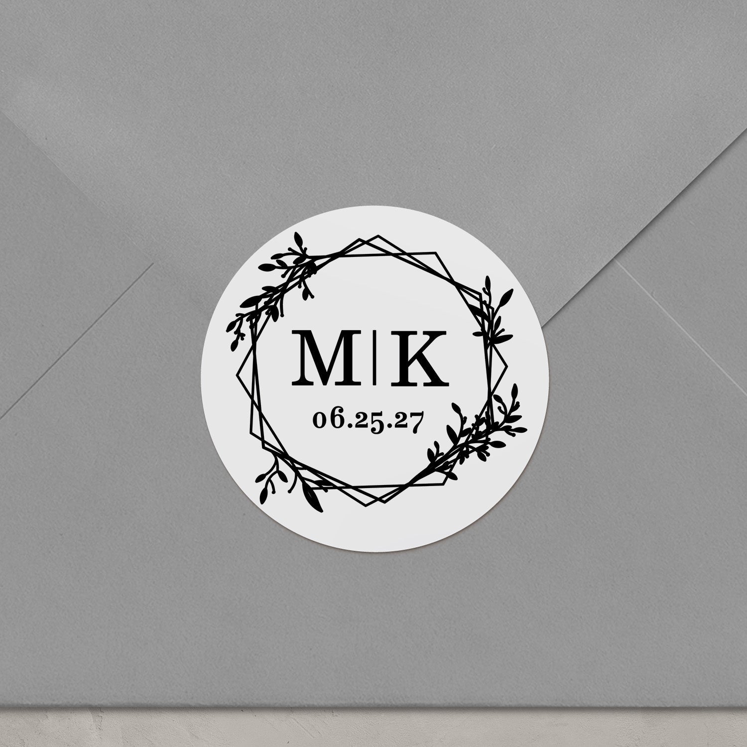 Elegant Frame Wedding Stickers - XOXOKristen