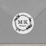 Elegant Frame Wedding Stickers - XOXOKristen