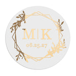 Elegant Frame Wedding Stickers - XOXOKristen