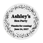 Personalized Hen Party Clear Stickers - XOXOKristen
