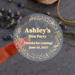 Personalized Hen Party Clear Stickers - XOXOKristen