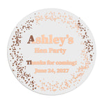 Personalized Hen Party Clear Stickers - XOXOKristen