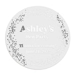 Personalized Hen Party Clear Stickers - XOXOKristen