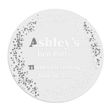 Personalized Hen Party Clear Stickers - XOXOKristen