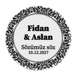 Sözümüz söz Wedding Stickers