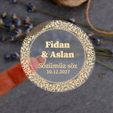 Sözümüz söz Wedding Stickers