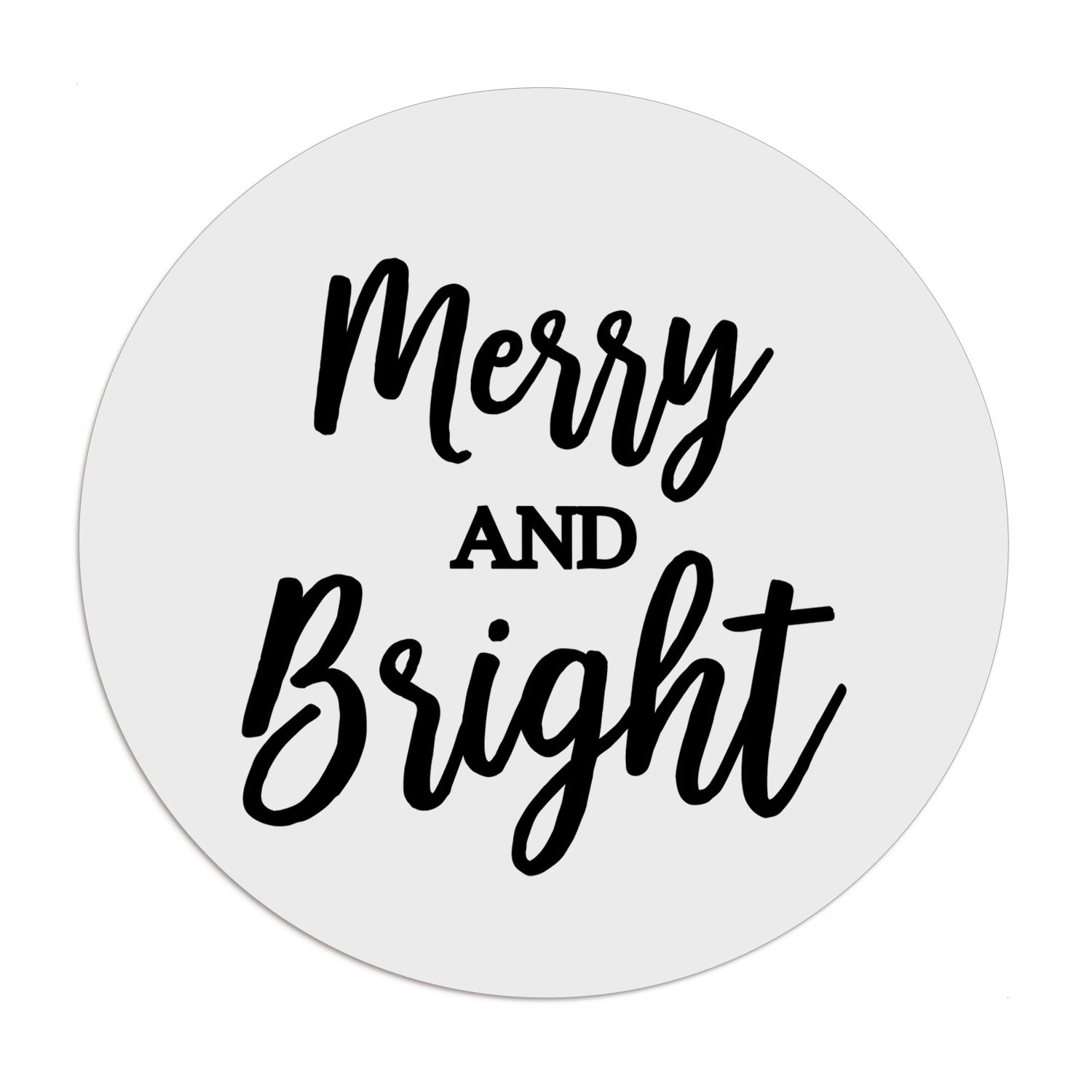Merry and Bright Christmas Stickers - XOXOKristen