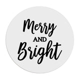 Merry and Bright Christmas Stickers - XOXOKristen