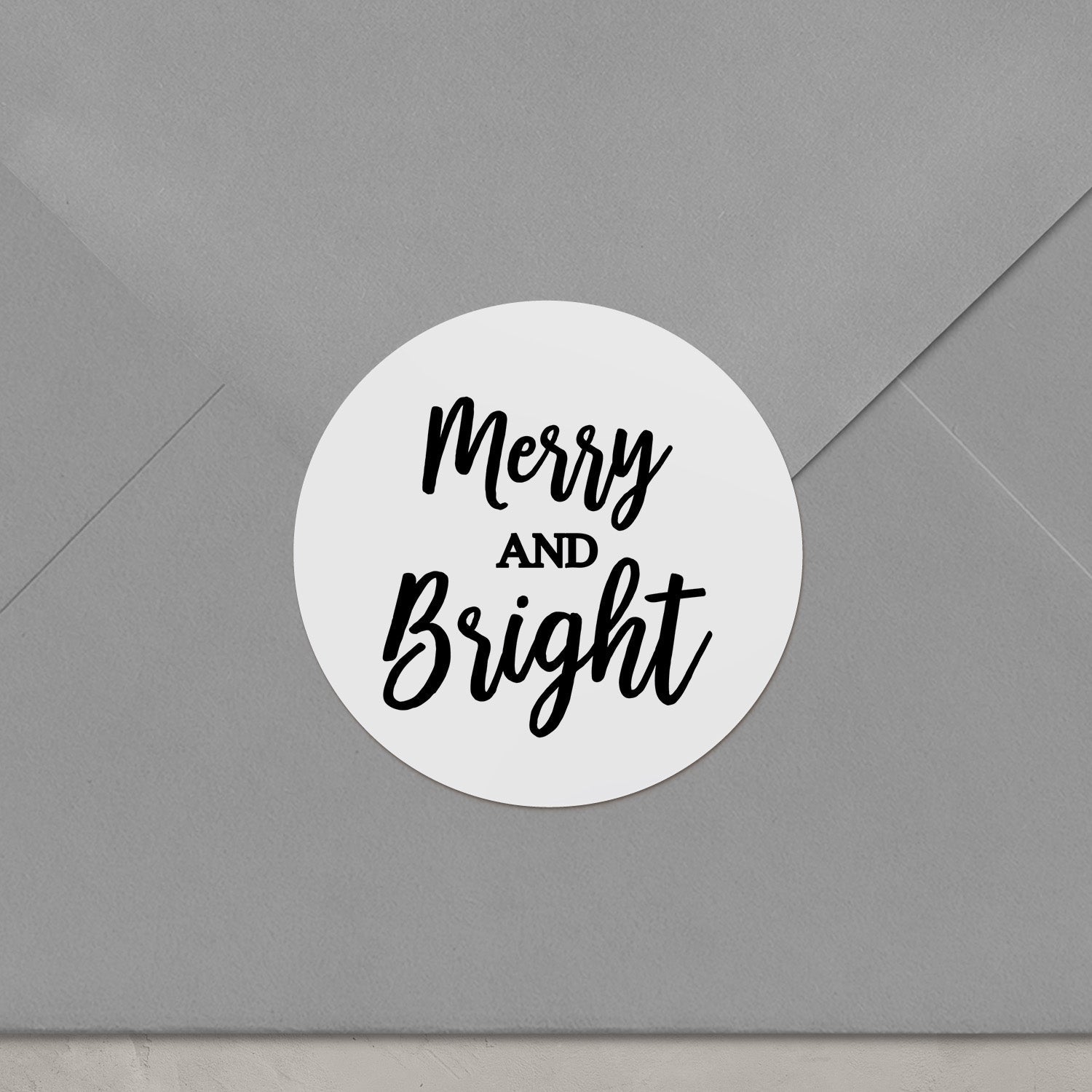 Merry and Bright Christmas Stickers - XOXOKristen