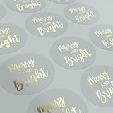 Merry and Bright Christmas Stickers - XOXOKristen