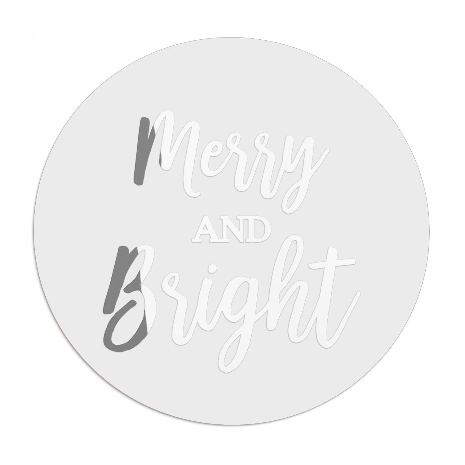 Merry and Bright Christmas Stickers - XOXOKristen