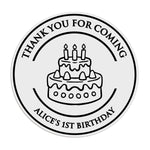 Cake Birthday Favor Stickers - XOXOKristen
