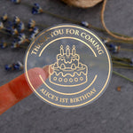 Cake Birthday Favor Stickers - XOXOKristen
