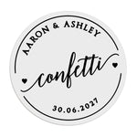 Confetti Wedding Stickers - XOXOKristen