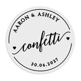 Confetti Wedding Stickers - XOXOKristen