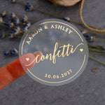 Confetti Wedding Stickers - XOXOKristen