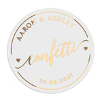 Confetti Wedding Stickers - XOXOKristen