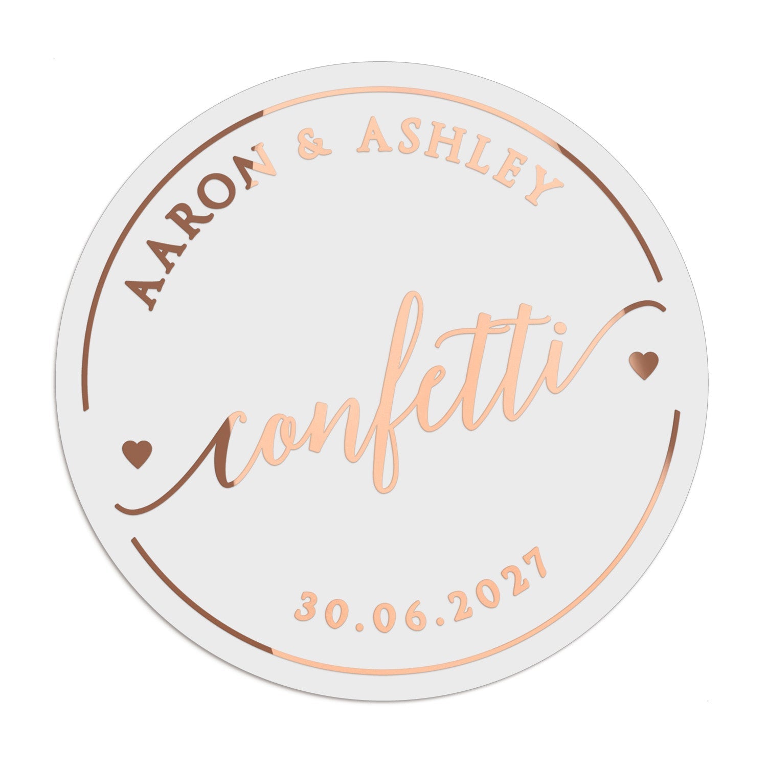 Confetti Wedding Stickers - XOXOKristen