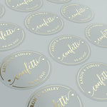 Confetti Wedding Stickers - XOXOKristen
