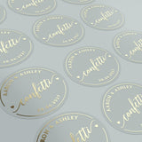 Confetti Wedding Stickers - XOXOKristen