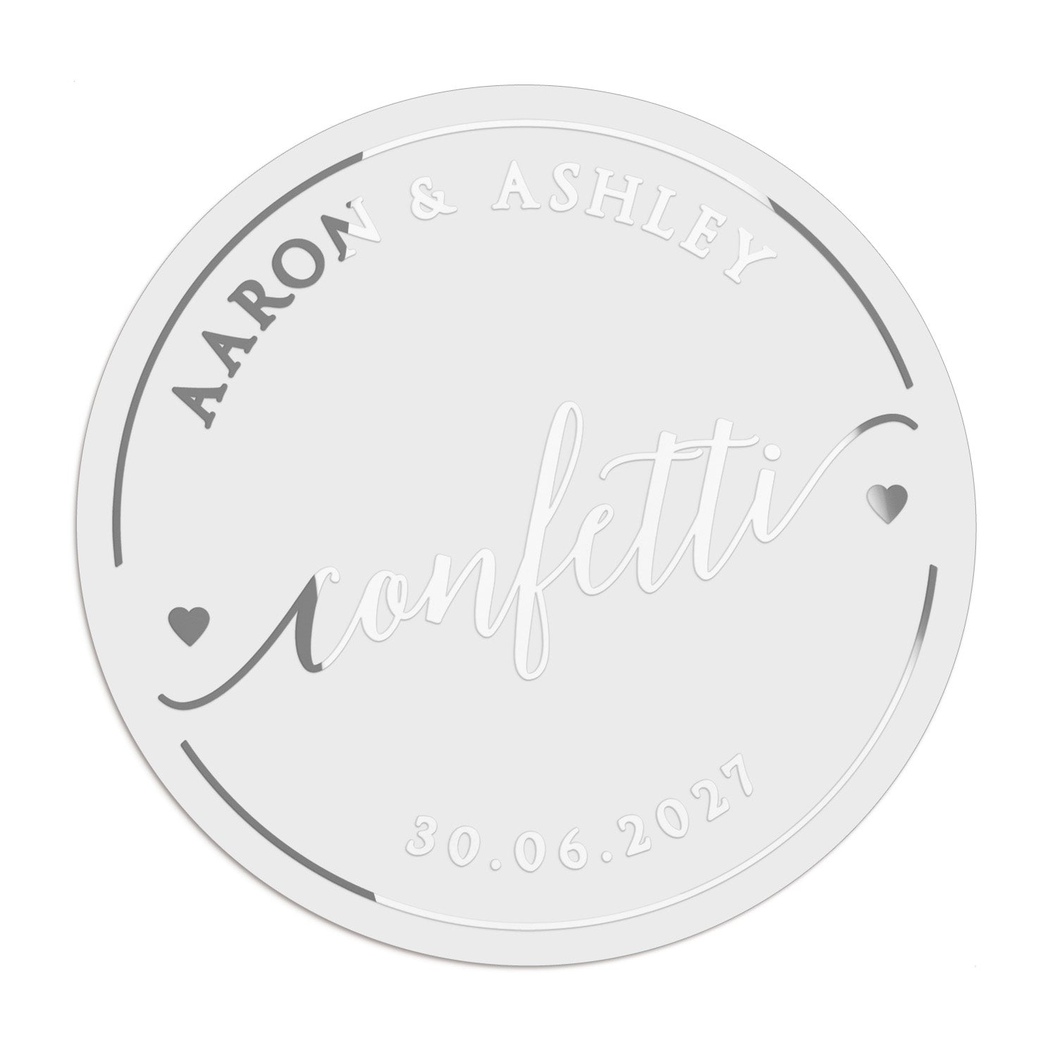 Confetti Wedding Stickers - XOXOKristen