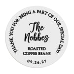 Coffee Beans Wedding Favor Stickers - XOXOKristen
